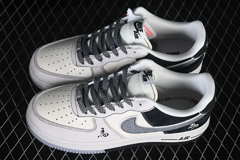 All categories Nk Air Force 1 Air Force series Nk Air Force 1 Low Air Force low-top Nike Air Force 1'07 Low Black and white national style Air Force 1 low-top casual sneakers HT5088-636